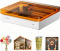 xTool Herramientas de grabado, M2 Grabadora Láser 10W con Doble Cámara Integrada, Máquina de Grabado Láser Cerrada Clase 1 per Acrílico, Madera, Cuero