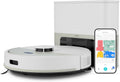 MEDION Robot aspirador, con estación y fregado X22 SW+ (navegación láser, 5.000Pa, 2 en 1, mapeo preciso, Zonas restringidas, Varios Pisos, MD 100021)