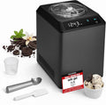 Springlane Kitchen Heladera, yogurtera 2 en 1 ERIKA con compresor de refrigeración y función de calefacción, 2, 5 l Máquina de helados y yogur en