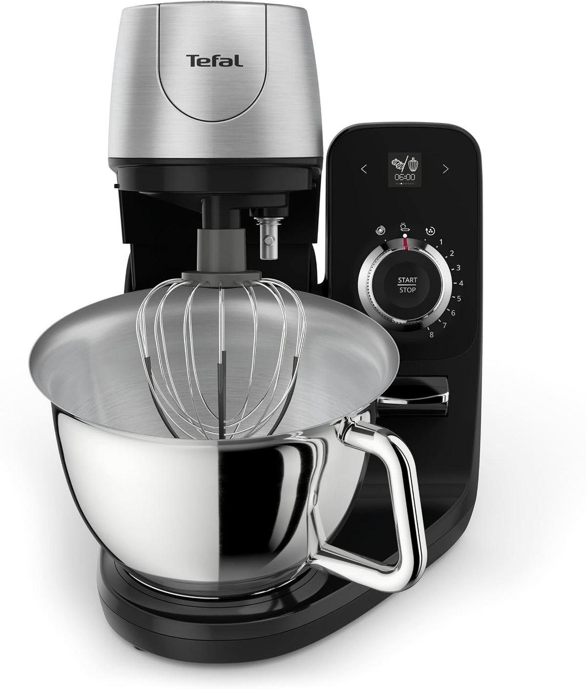 Tefal Robots de cocina, Coach QB900838 Máquina de cocina, 1200 W, 8 programas para automóviles, incluye accesorios para hornear y aplicación