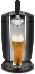 Minitirador de cerveza de H.Koenig, H. Koenig bw1778 de cerveza con refrigeración para todos los 5 l universal barriles, 65 W, color negro