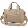 Bolso de viaje 38 x 28 x 16 cm de poliéster beige con correa ajustable