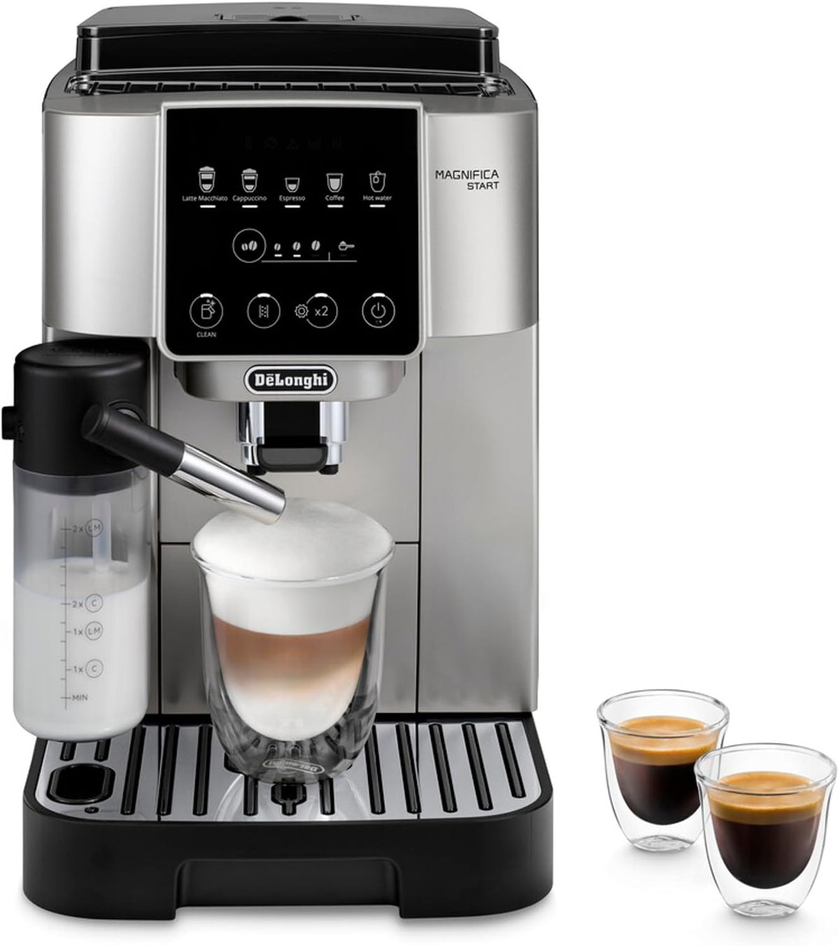 ECAM220 de De'Longhi, cafetera automática,.80.SB Magnifica Start Cafetera Automática de Filtro 1.8L Negra