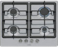 Bosch Electroménager Placa de cocina, Piano Cottura A Gas - Bosch Serie 4 - 4 Fuochi - 52 X 58, 2 X 4, 5 Cm - Pgp6b5k90 - Acciaio Inox