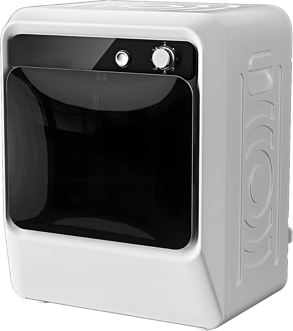 Generic Secadoras por ventilación, Secadora portátil, capacidad de 5 kg, diseño compacto con panel táctil inteligente LCD, bañera de acero inoxidable