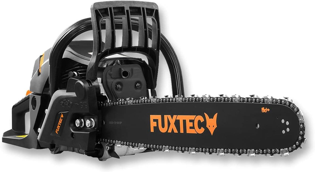 Motosierra FUXTEC, Gasolina FX-KS262 de 2, 85kw - con espada de 20'', longitud de corte 46 cm- 61, 5cc - Easy-Start - incl. Protección de la espada y