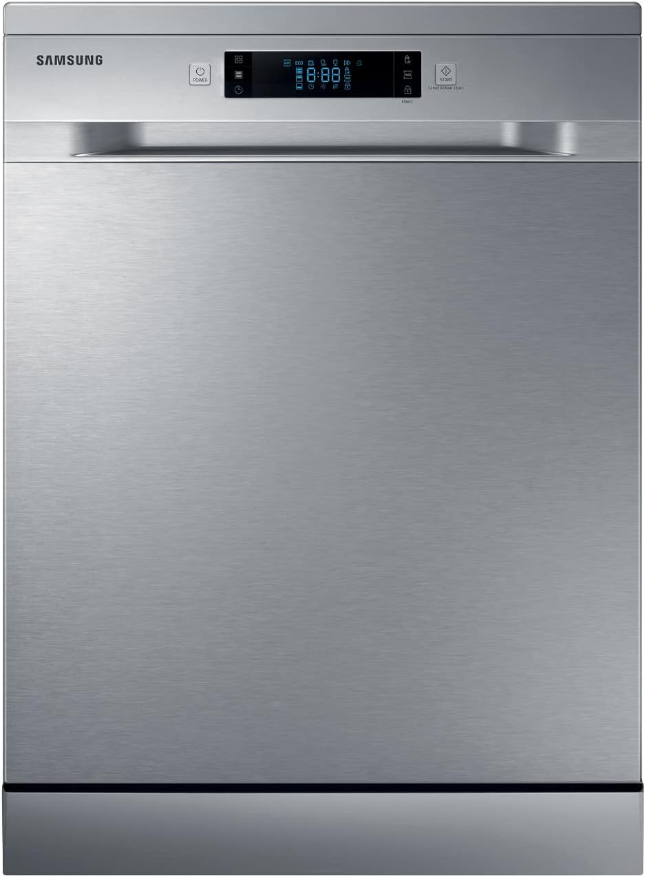 Lavavajillas Samsung, DW60M6050FS/EC Lavavajillas Independiente, 14 cubiertos, Lavavajillas 60 cm, Color Inox, Con tercera bandeja