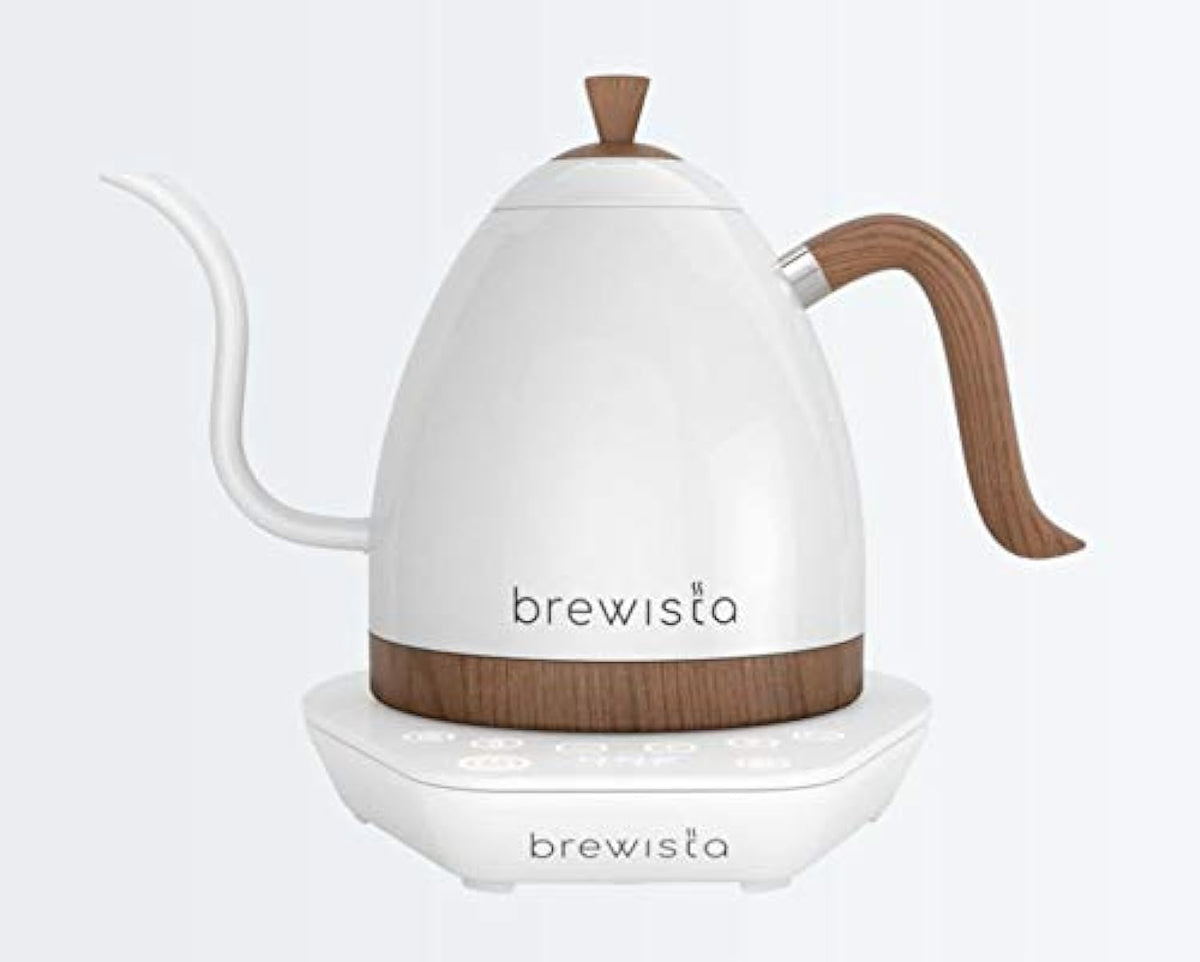Hervidores eléctrico Brewista, Artisan Pearl Blanco y Base Blanca