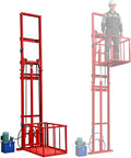 Elevadores de material Plataforma de elevación hidráulica eléctrica de 1 tonelada/2200 libras, altura de elevación de 2 m-32 pies, elevador de carga