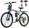 VARUN Eléctrica, 26'' Bicicleta Electrica Plegable, 48V 374.4Wh Batería Extraíble