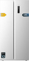 Frigorífico combi de Cecotec, Frigorífico Americano 2 Puertas Bolero CoolMarket SBS 430 Inox E. Side by Side de 430 L, Altura 176 cm y 84 cm Ancho