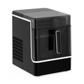 Máquinas para hacer hielo Máquina de Hacer Hielo, Acero Inoxidable, 23kg/24h, 32 Cubitos/17min, Limpieza Automática, Panel de Control, 2kg Depósito