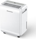 Ariston Deshumidificador, DEOS 10 EVO - Deshumidificador portátil de 10 l/24 horas, con ruedas, baño y habitaciones de hasta 30 m², pequeño absorbente
