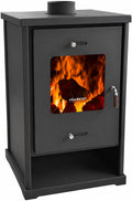 Hornos chimenea Prometey, EEK A+ EKO 96175 - Estufa de leña (10, 2 kW, 10, estufa permanente, para taller, estufa de sueco, altura 79 cm, ancho 50 cm