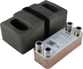 alex-depot B3-12-20 Calefacción solar, Intercambiador de calor de placas de acero inoxidable + aislamiento con conexión de 4x3/4 pulgadas. Calefacción