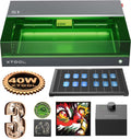 xTool Herramientas de grabado, S1 40W Grabadora Láser con Air Assist Kit y Panel de Nido de Abeja, Seguridad Cerrada, Enfoque Automático, 498 * 330mm
