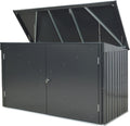Tepro Cobertizos de almacenamiento, Caja Universal Store MAX de Metal, con Cerradura, Resistente a la Intemperie y sin Mantenimiento, Chapa de Acero