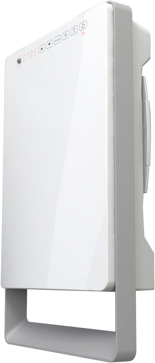 TBSLI003 de RADIALIGHT, calientatoalla, Termoventilador digital de pared Touch con barra toallero (gris perla)