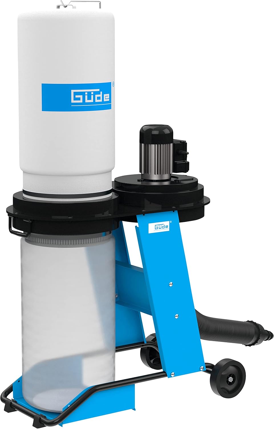 Güde Aspirador, Sistema de aspiración GAA 65.1 (550 W, Potencia de Aire 1150 m³/h, presión Negativa 1145 pa, Manguera de aspiración de 2 m, conexión