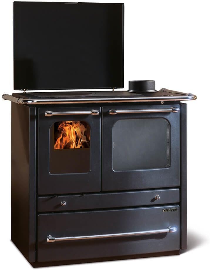 Hornos chimenea de Sony Pictures, Termocucina a Legna La Nordica TermoSovrana D.S.A Nero Antracite