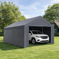 Cochera de Monucep, campaña Carport 3 x 6 m con lona de PE resistente a la intemperie, resistente al invierno, resistente a los rayos UV