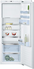 Frigorífico combi Bosch Hausgeräte, Bosch KIL72AFE0 Serie 6 - Nevera empotrable (158 x 56 cm, 248 L, bisagra plana, fabricado en Alemania, VitaFresh