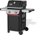 Weber Parrillas de propano, Spirit E-210 barbacoa de gas, 2 quemadores, superficie de cocción de 51 x 46 cm, termómetro en la tapa, 2 ruedas