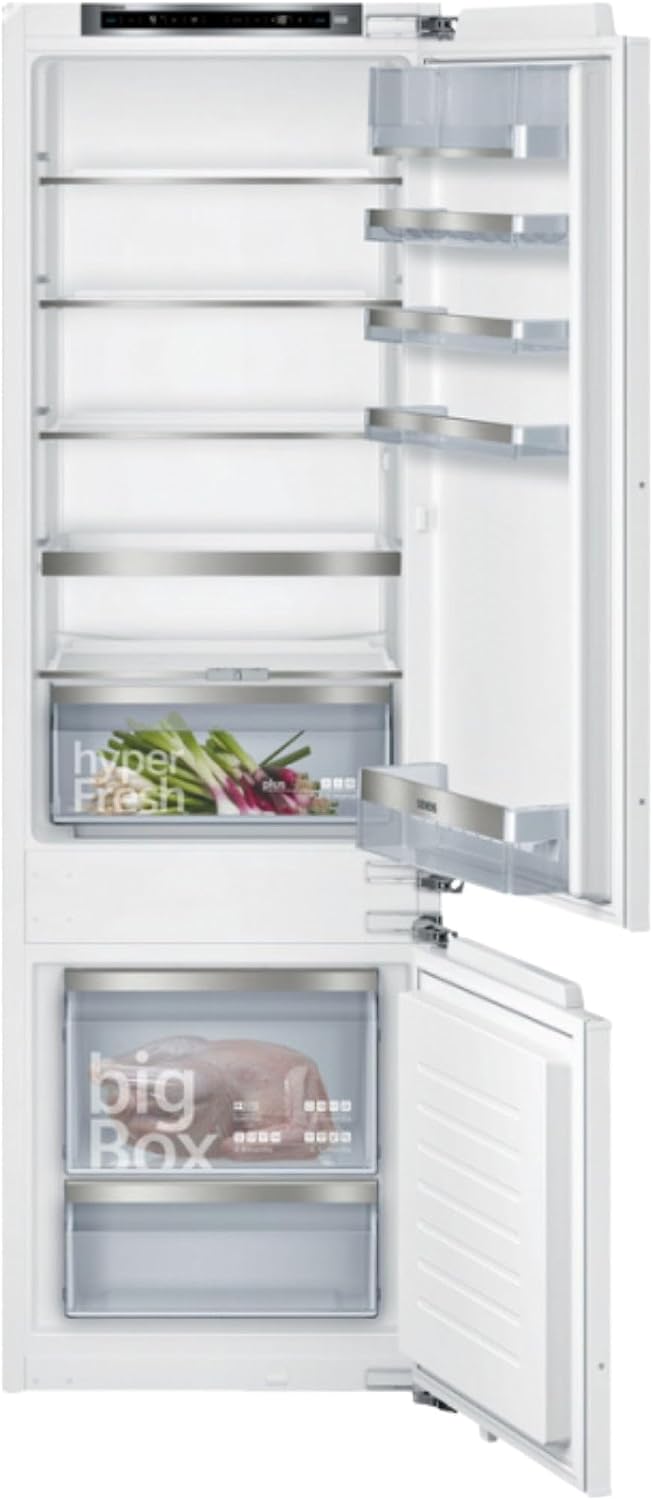 Frigorífico combi KI87SADE0 iQ500 - Frigorífico empotrable A++, 225 kWh/año, 270 l/lowFrost/HyperFresh Premium 0°, iluminación LED, SIEMENS