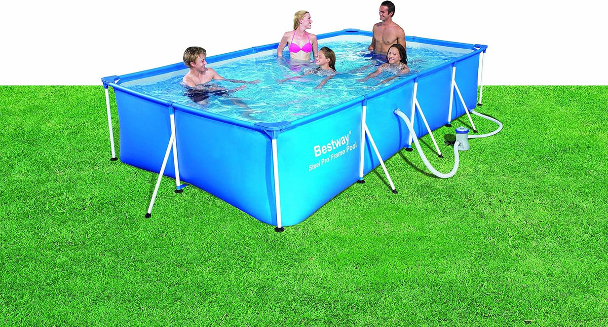 Bestway Piscinas desmontabl, 8320010 PISCINA RECTANG C/HIDROBOM 400x211x81cm