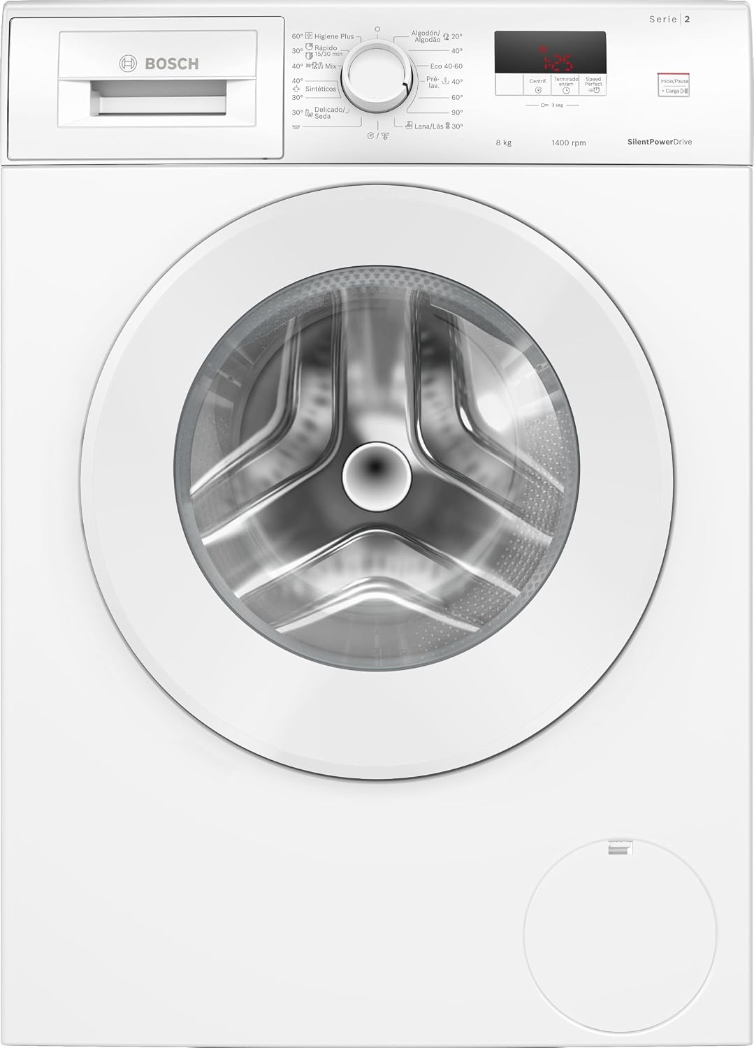 Bosch WGE03400EP Lavadora, de carga frontal, 8 kg, 1400 rpm, Blanco