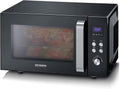 Severin Microondas con grill, Microondas 2 en 1, microondas con grill y base de vidrio para descongelar y calentar, microondas digital grande para