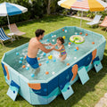 Generic Piscinas para niño, Piscina plegable para adultos, piscina portátil de plástico duro no inflable para patio trasero y jardín, ideal para