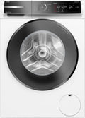 Bosch WGB256A41 Lavadora, Serie 8, Lavadora inteligente, 1-10 kg, 1600 rpm, fabricada en Alemania, máximo ahorro de energía y agua, dosificación