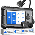 Sistemas de diagnóstico del motor (OBD-II) TOPDON, AD500 OBD2 diagnosis coche multimarca con 4 Sistemas y 6 Funciones de Reinicio, Sistema de Motor