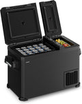Mini frigorífico Arctiq Duo Frigorífico portátil 43L, Refrigerado de doble zona -18 a 20°C, Compresor, 12V/230V, Pantalla digital, Camping & Viaje