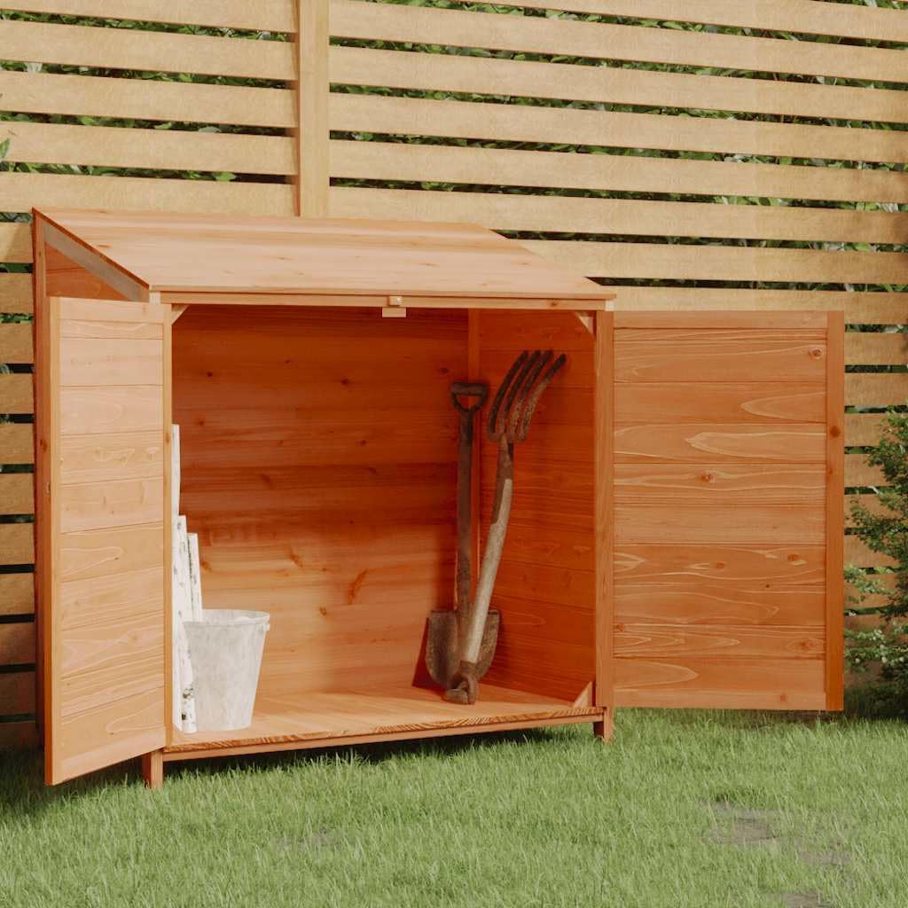 Cobertizos de almacenamiento Keeushr, Casa de jardín de madera, 102 x 52 x 112 cm, madera maciza, madera de pino, para exteriores con mucho espacio de
