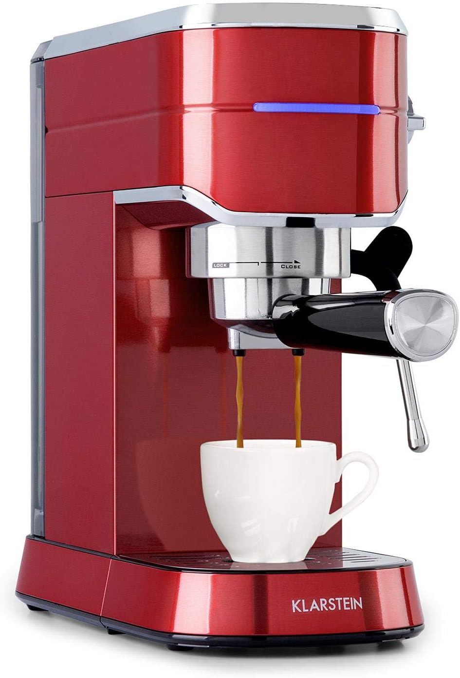 KLARSTEIN Cafetera automática, Futura - cafetera automática con tamizador de café, cafetera con molinillo incorporado, 1450 W, 20 bares, calidad
