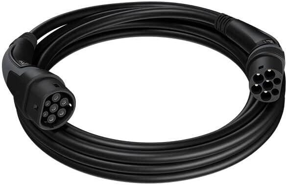 Accesorios para la estación de carga de go-e, Cable de carga tipo 2 Black Edition (hasta 22 kW) 7, 5 m