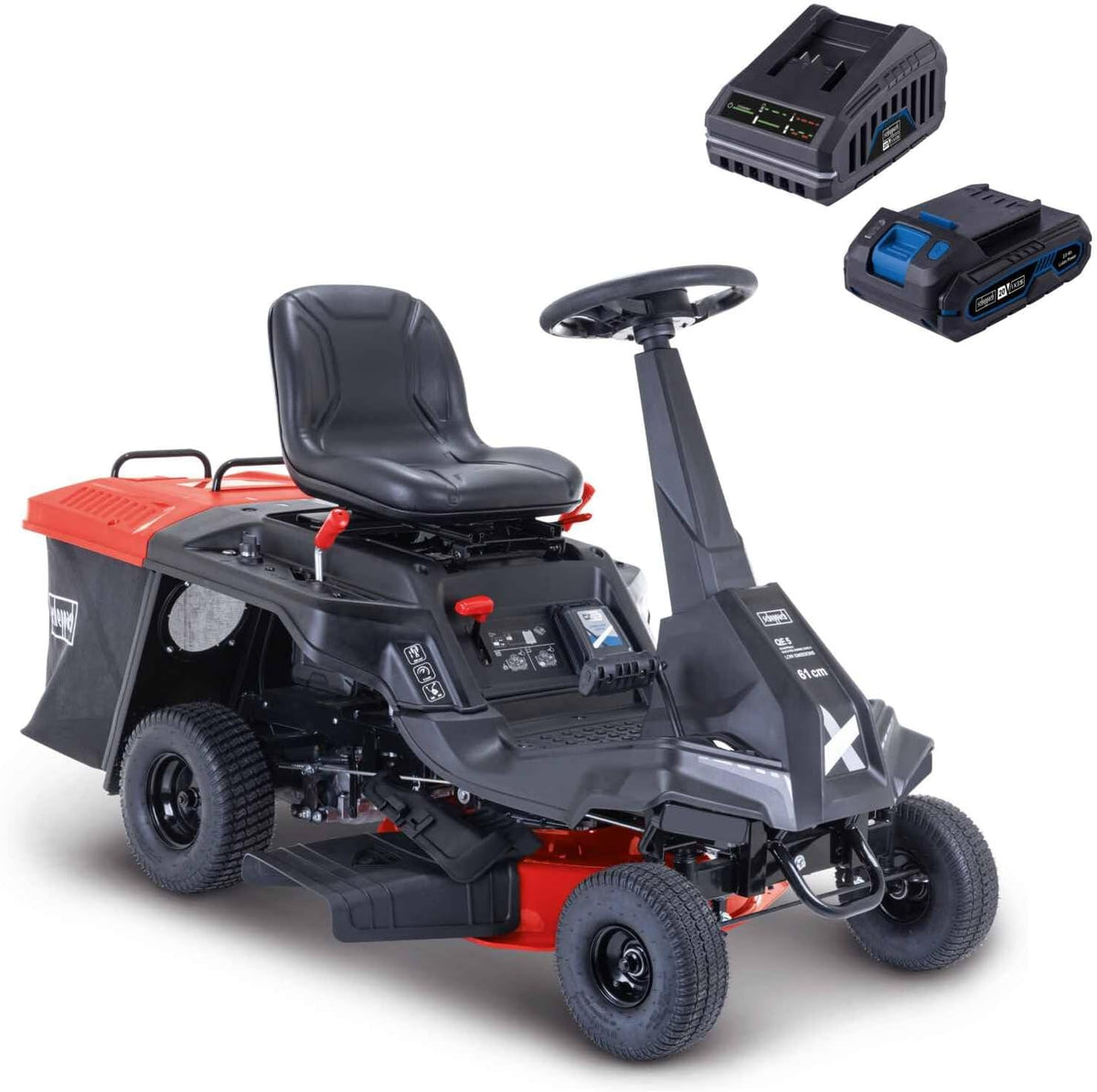 Cortacéspedes rotativo Scheppach, Cortacésped de conducción MR230-61 - Cortacésped de gasolina 4 tiempos 4, 4 KW/6, 0 CV - Ancho de corte 61 cm