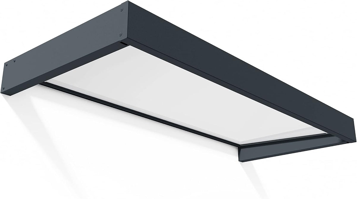 Toldo by Palram Marquesina para Puerta Sophia 95 x 215 x 17 cm Marquesina para Puerta, protección contra la Lluvia y el Sol para el hogar, (Gris)