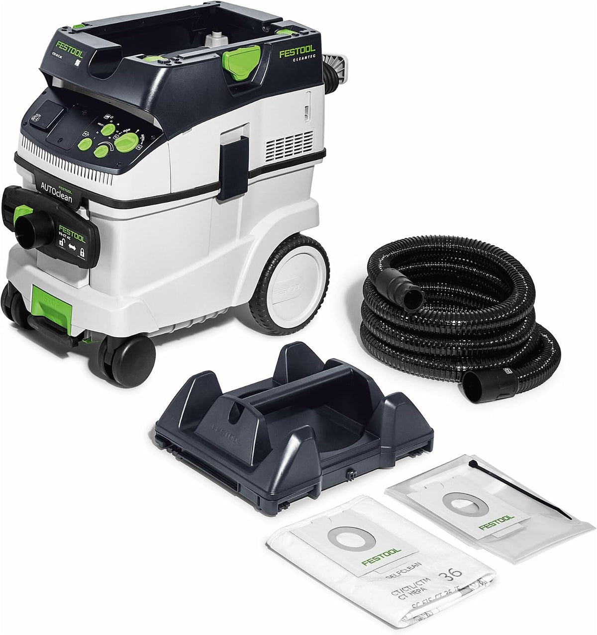 Festool Aspiradoras industriales para sólidos y líquido, CTM 36 E AC-PLANEX Aspirador Profesional con Autoclean
