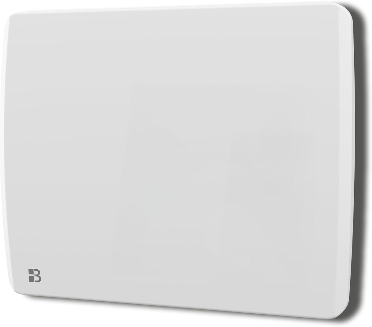 Radiador eléctrico de pared con inercia de cerámica seca, 1000 W, ARIA, horizontal, color blanco, Bestherm