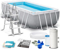 Intex Piscinas desmontabl, 4M X 2M X 1M Prism Frame Rectangular Pool Set