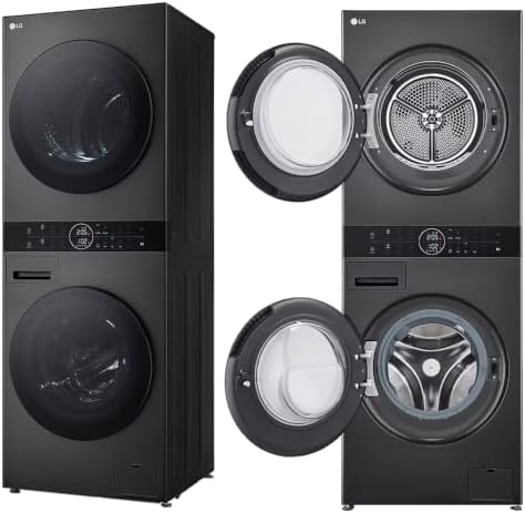 LG WT1210BBF Lavadoras y secadoras todo en uno, Lavadora y secadora - LG - - 12+10KG - 1400RPM - Negro
