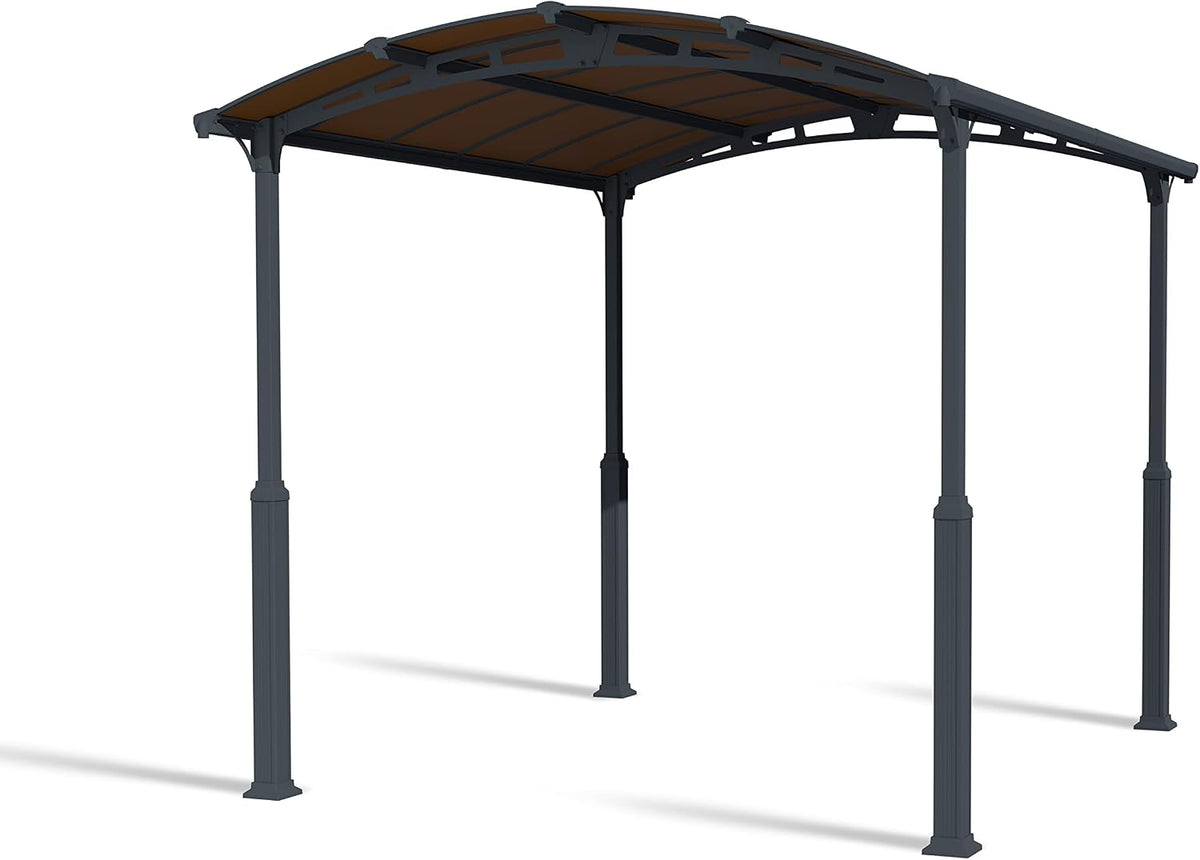 Cochera de Palram, Canopia by Palram Carport Arcadia Alpine 4300 - Kit de construcción (435 x 359 cm, policarbonato, para Coches, Aluminio Inoxidable)
