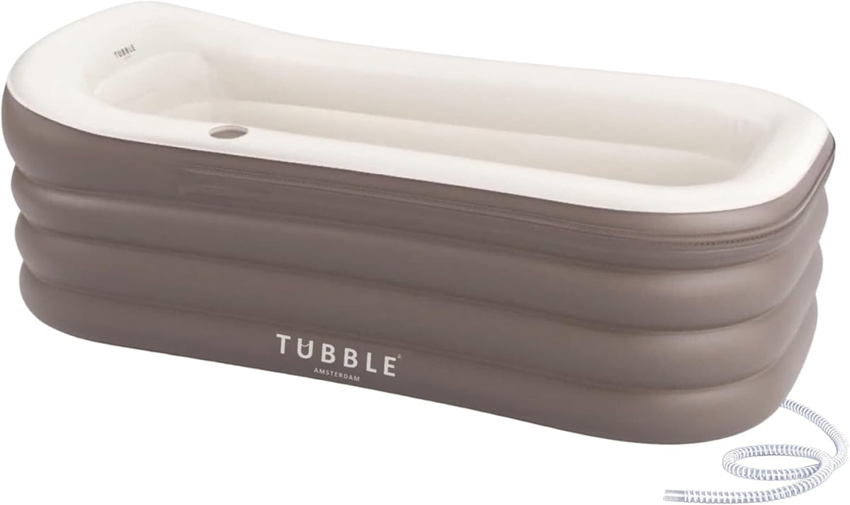 Tubble Hidromasaje, ® Royale Bañera Inflable Adulto Ambient Taupe 255 L - Spa Portátil Baño Caliente y Hielo, Montaje en 1 Min, Relajación, Hasta 188