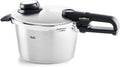 Fissler Ollas a presión, Vitavit Premium Olla a presión de 4, 5 L y 22 cm de diámetro, acero inoxidable, 4 niveles de cocción, incluye accesorio de