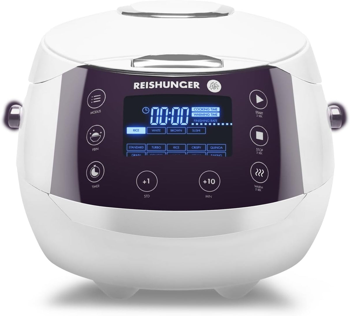 Arrocera de Reishunger, Olla Arrocera Eléctrica y Vaporera, 1, 5 L, Blanco
