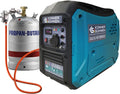 K&S Könner&Söhnen Generador, inverter híbrido gas/gasolina Könner & Söhnen KS 2000iG S, 2000W, carcasa insonorizada (62dB), Schuko 230V, LED, modo eco