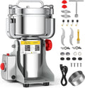 Molinos de grano Thalyrnn, Molino de granos de 2000 g, oscillante, 3600 W & 32000RPM, Molino de Cereales con Open-Cover-Stop, temporizador 5 min y